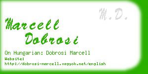marcell dobrosi business card